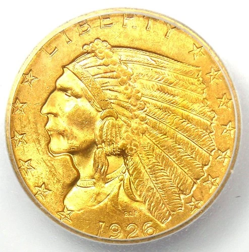 1926 Indian Gold Quarter Eagle $2.50 Coin - Certified ICG MS65 - $1,650 Value