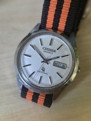 Citizen Crystron 44 - 3255 Vintage Watch / Armbanduhr Untested (Please Read)
