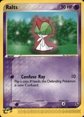 Ralts 66/109 Common Ruby & Sapphire Pokemon Lightly Played
