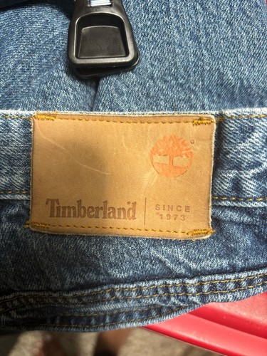 Timberland Classic Straight Jeans Mens Size 34 Blue Medium Wash Denim Workwear - Picture 5 of 11