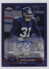 2023 Composite Topps Chrome Purple Refractor /175 Jason Sehorn #TCA-JSE Auto 0c6