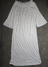 Vintage Flair Ivory Lace Long Nightgown Medium USA Union Made Hippie Style