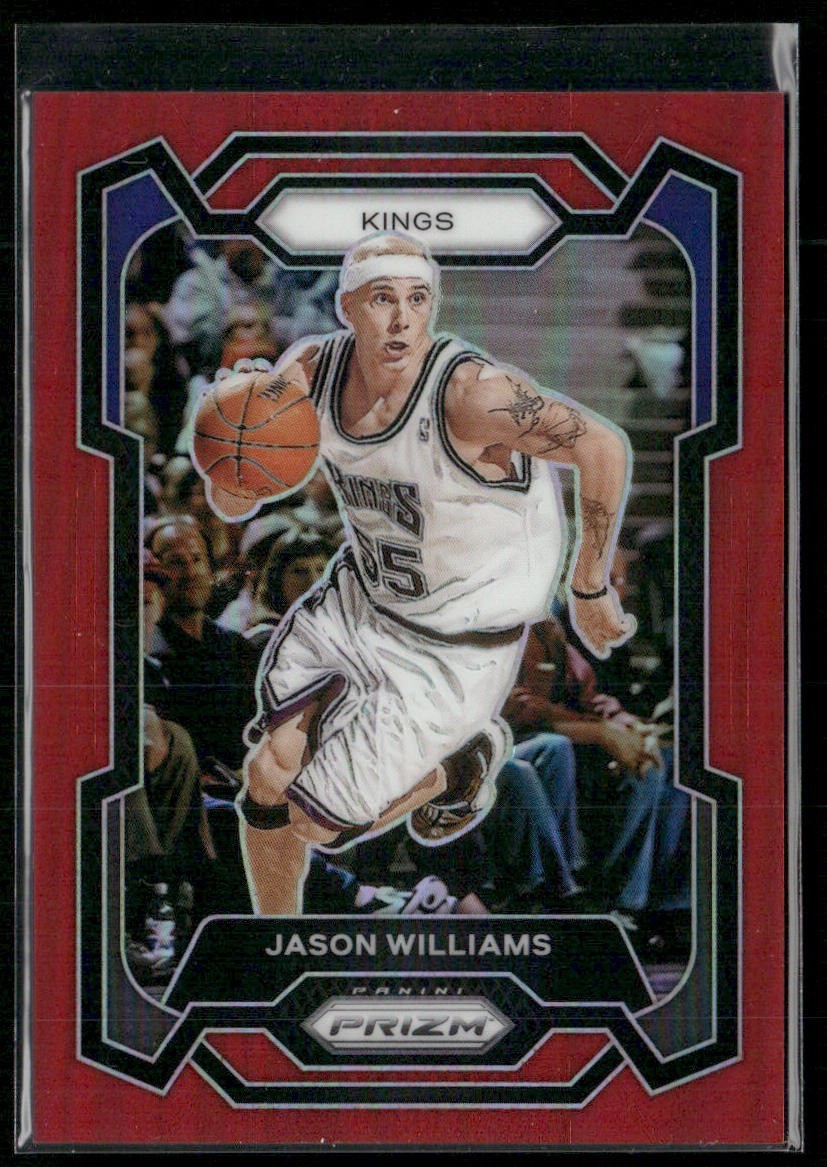 2023-24 Panini Prizm #197 Jason Williams Prizm Red #/299 Sacramento Kings