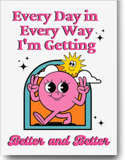 Retro Poster Wall Art Print, Inspirational Wall Decor, Motivational Growth Minds