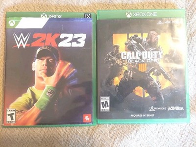 XBOX SERIES X/XBOX ONE GAME (LOT 2) WWE 2K23/CALL OF DUTY:BLACK OPS 4 TESTED