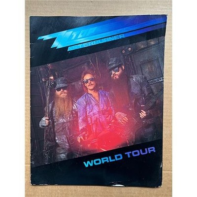 ZZ TOP AFTERBURNER TOUR PROGRAMME 1986 - large glossy book with bingley hall tic