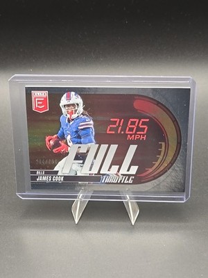 2025 Donruss Elite James Cook Full Throttle Bills /799