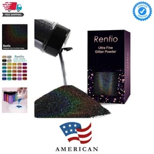 Holographic Ultra Fine Glitter Powder Metallic Resin Glitter 2.11 Oz 60g PET ...