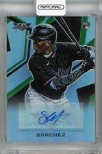 2021 Topps Fire Jesus Sanchez Base Autographs Av-Jsz Rc Miami Marlins
