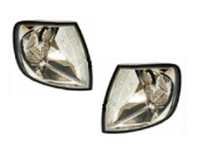 für VW Polo 3 (6N2) 99-01 Blinker Blinkleuchten chrom Klarglas SET rechts links
