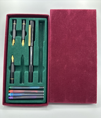 Vintage Panache Fountain Pen w/ M Nibs Calligraphy Cartridge Fountain ...