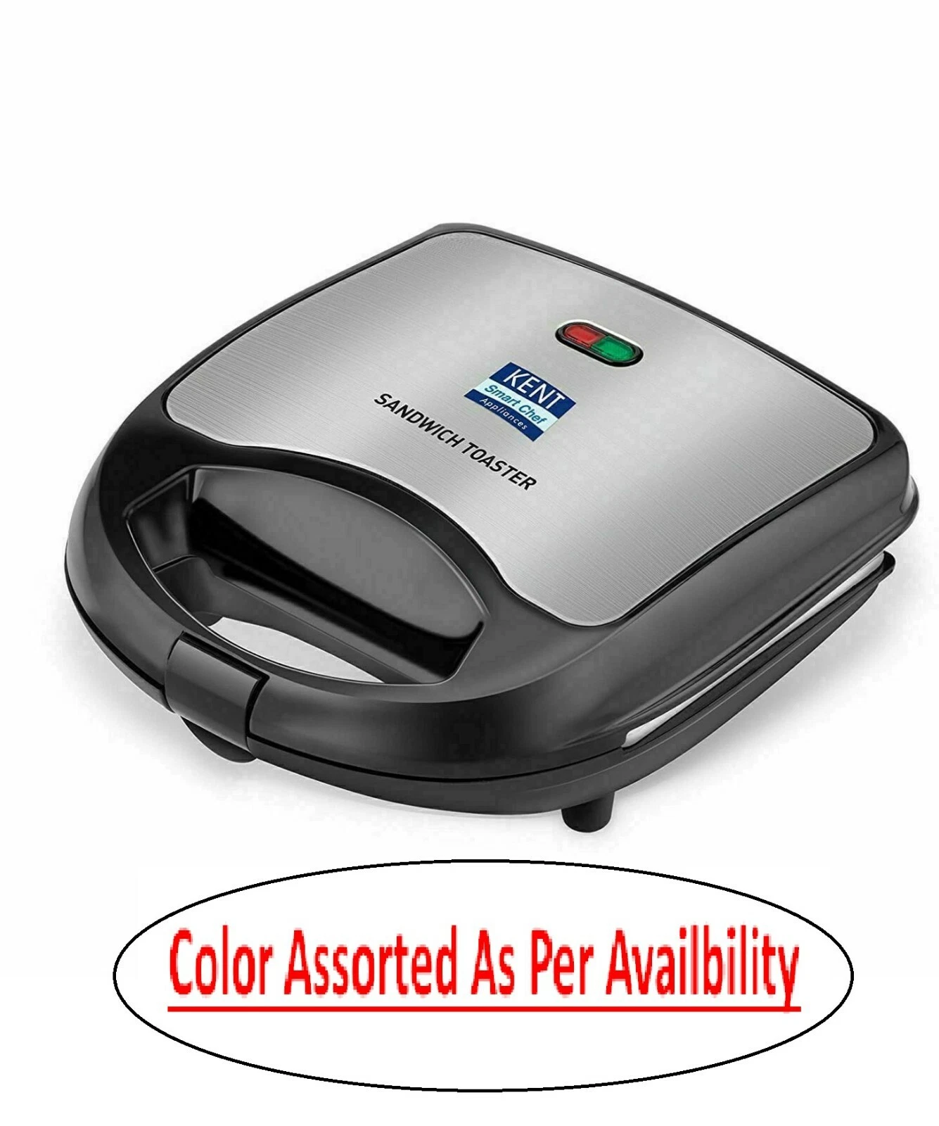 KENT Sandwich Maker, Non-Toxic Ceramic Coating Plate Make 4 Sandwiches
