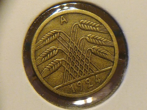 Weimarer Republik 5 Rentenpfennig 1924 A Berlin Kursmünze, Top ! - Bild 4 von 7