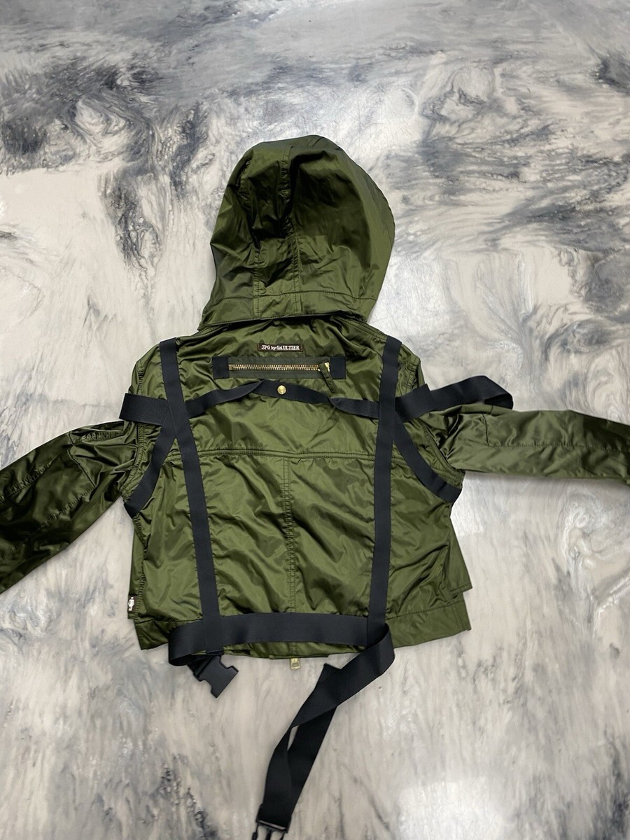 Jean Paul Gaultier Vintage Bondage Jacket Green Authentic Small 42