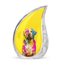 Vibrant Beagle Dog Urn For Ashes Adult Male - Cremation Urn - Small Urn