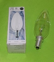 Mlight GlüHbirne StoßFest Kerze 25W E14 Klar Warmweiß GlüHlampe
