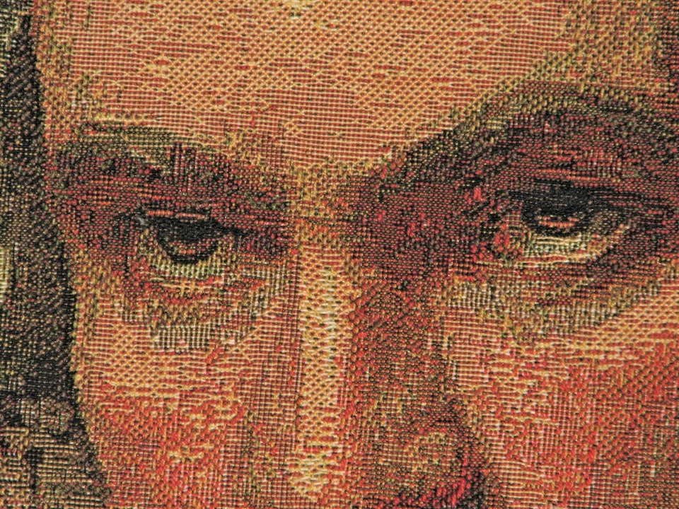 18" 45CM FAMOUS COMPOSERS "BEETHOVEN" BELGIAN TAPESTRY CUSHION COVER, ZIP, 1830 - Image 4 of 4