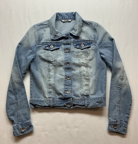 Distressed Denim Jacket Size 