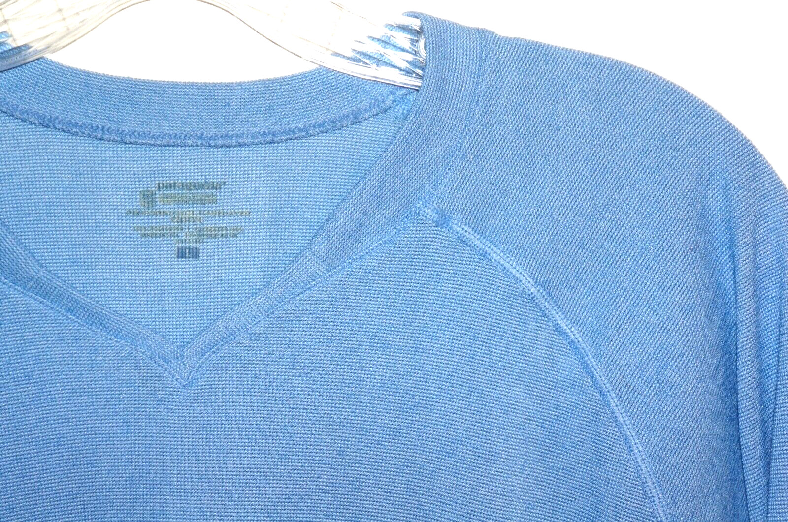 Patagonia Lightweight Capilene Base Layer Blue Pullover Top Long Sleeve sz L WM