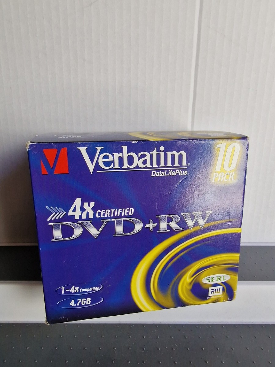Verbatim DVD+RW 4.7GB 4x - Spindle Da 25 Pezzi, Per Ufficio E Casa
