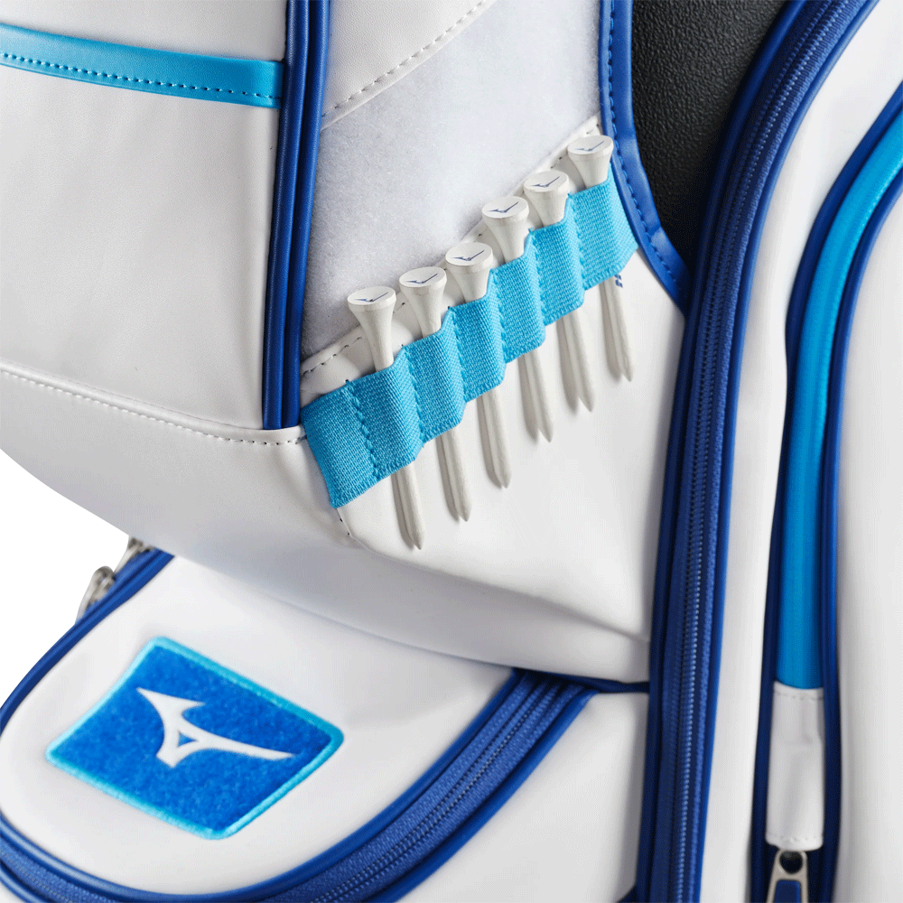MIZUNO GOLF TOUR CART BAG PREMIUM PU LEATHER 14 WAY TOP GOLF TROLLEY BAG eBay