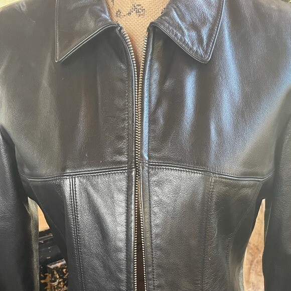 Wilson’s Soft Black leather jacket - image 3