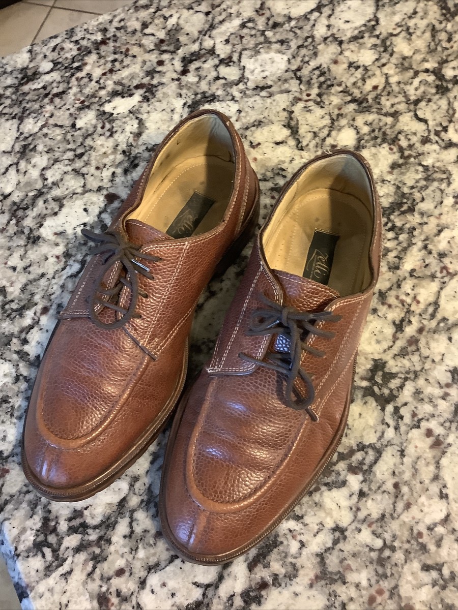 zelli 9 w wide Brown split toe oxford shoes Men display picture 3