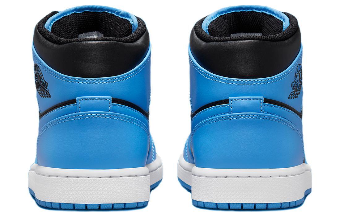Size 8 - Air Jordan 1 Mid University Blue Black for sale
