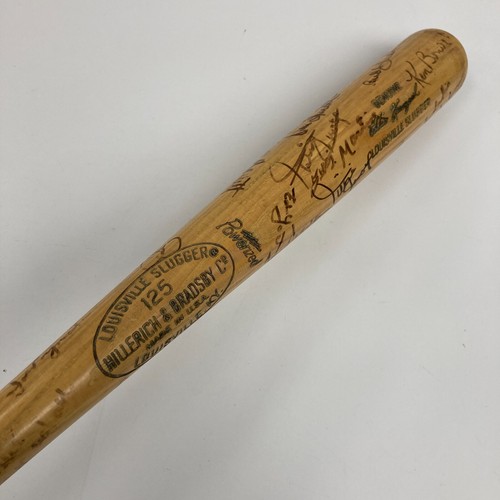 1972 New York Mets Team Signed Game Issued Bat Willie Mays Tom Seaver JSA COA - Picture 11 of 15