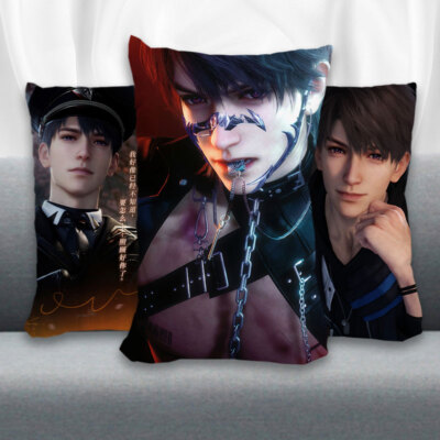 Anime Love and Deepspace Caleb Throw Pillow Back Cushion Cospaly Cartoon Gift