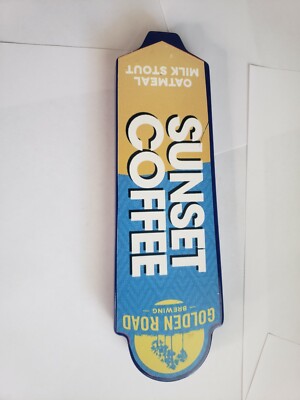   Vintage Sunset Coffee Oatmeal Milk Stout Beer Tap Handle Rare! Ale Lager Bar