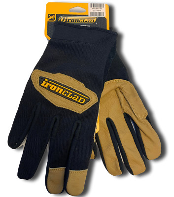IronClad Gloves RWC2 Cowboy General Leather Work Gloves - Select Size