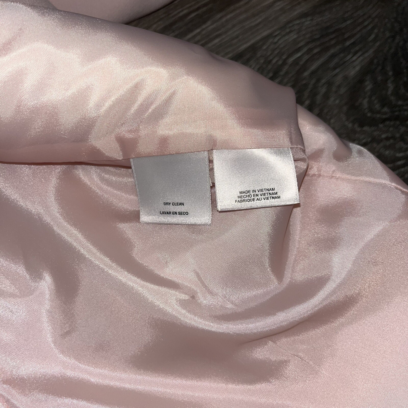 Nine West 3/4 Bell Sleeve Babydoll Longline Coat Jacket Light Pink y2k 6 S New