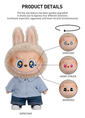 POPMART THE MONSTERS - FLIP WITH ME Vinyl Plush Doll Labubu POPMART THE MONSTERS - FLIP WITH ME Vinyl Plush Doll Labubu