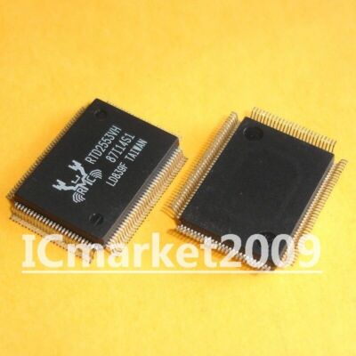 2 PCS RTD2553VH QFP-128 RTD2553 Multi-Function Display Controller Chip IC #E6*