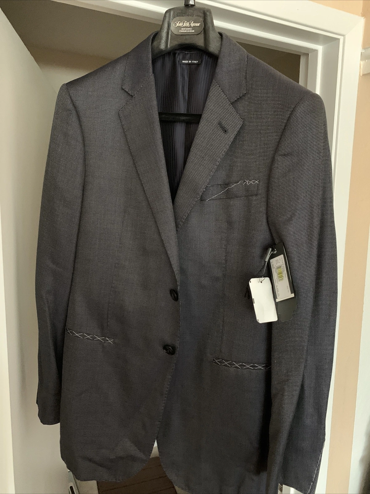 Giorgio Armani — Giorgio Armani Wall Street Jacket Cost Blazer Men's Size 50 Navy Blue New $3495