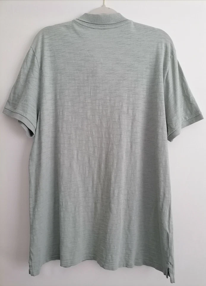 Camisa polo Vince para hombre talla XL verde oliva manga corta algodón  Foto 2 de 4