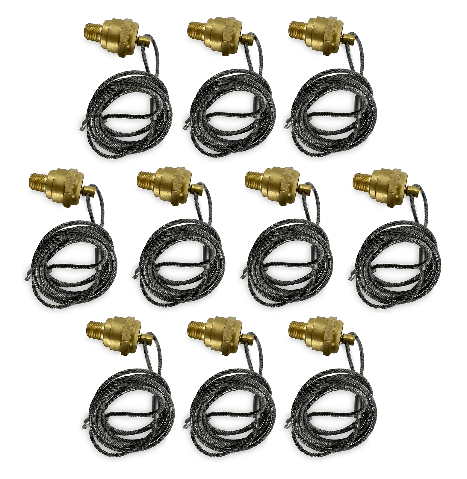10x Air Tank Drain Valve With 5 FT Cable Fits All Trucks Replaces