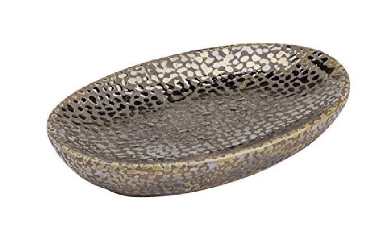 WENKO Portasapone Marrakesh, Ceramica, 13.6 x 2 x 9.9 cm, Marrone