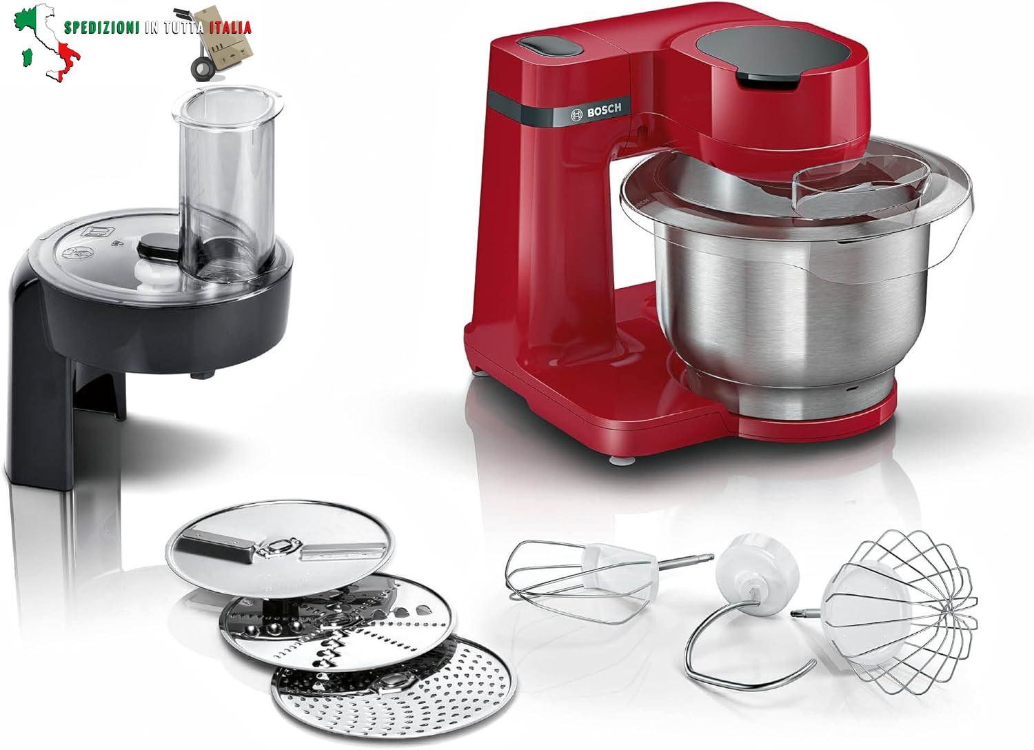 Elettrodomestici MUMS2ER01 - Robot da cucina MUM serie 2, 700 W, ciotola in acci