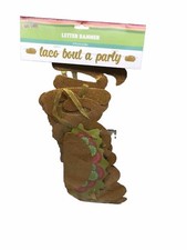 FIESTA TACO BAR JUMBO LETTER BANNER KIT Birthday Party Supplies Decoration- 7f
