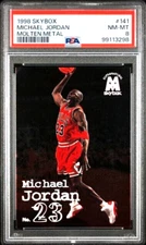 Michael Jordan 1998-99 Skybox Molten Metal #141 PSA 8 Air Jordan Bulls HOF GOAT
