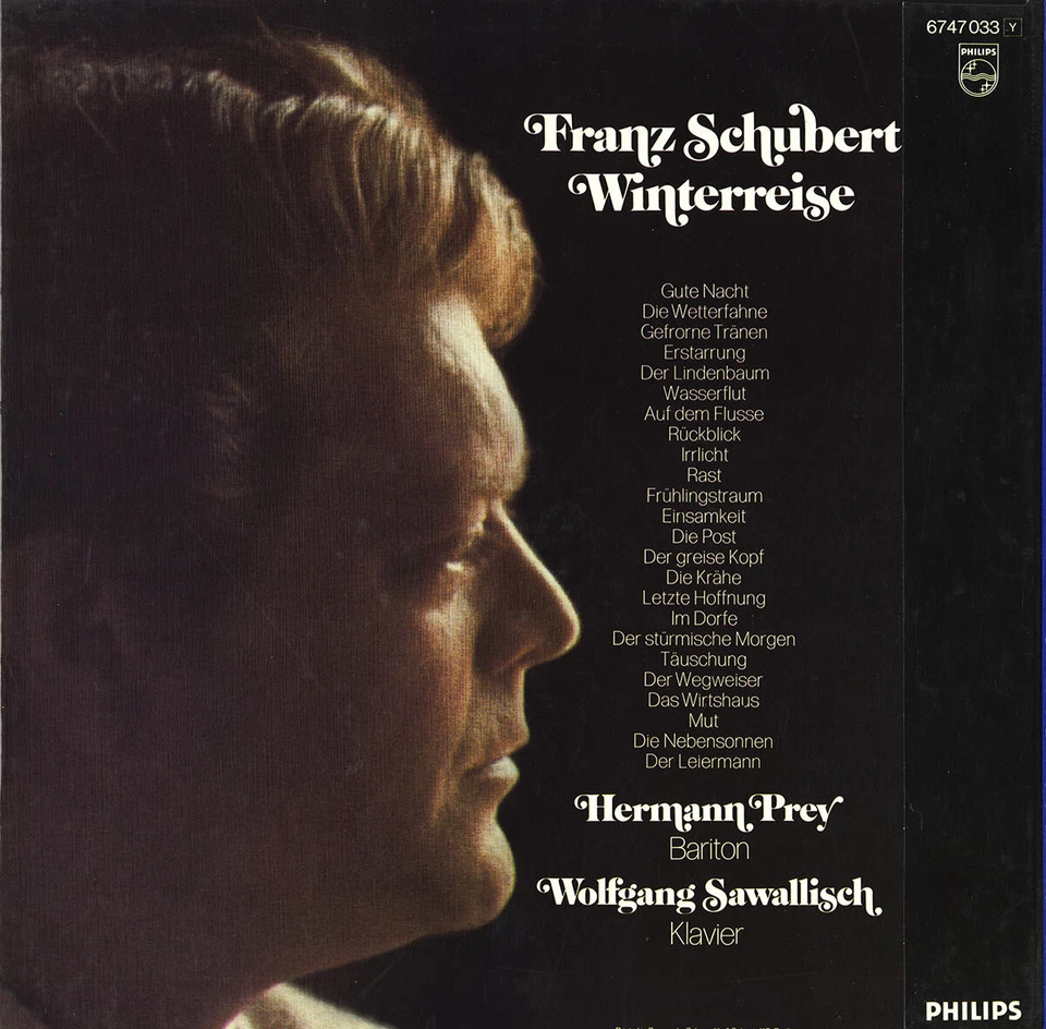 2LP Box SCHUBERT Winterreise PREY SAWALLISCH Piano PHILIPS 6747033 Red/Silver - Image 2 of 3