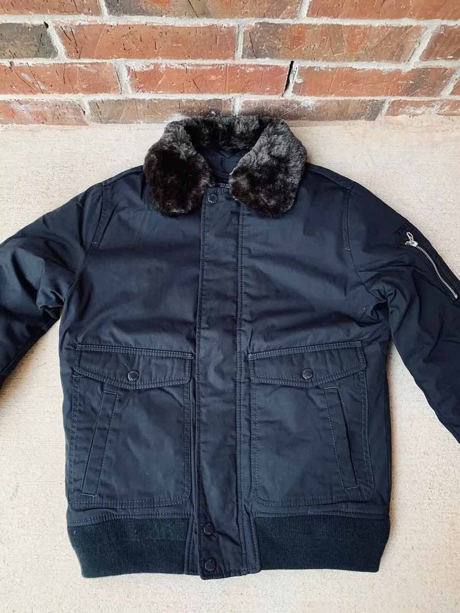 Schott NYC Air Pilot Bomber Jacket Men s Small Navy Blue Brand New Authentic