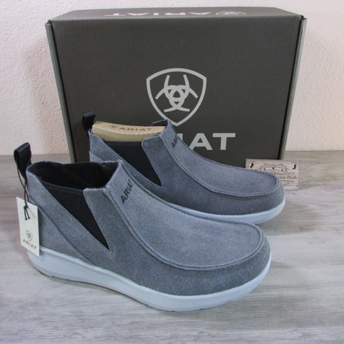 Ariat Scarpa Uomo Slip On Hilo Midway Grigio Antracite 10042397 - Foto 5 di 8