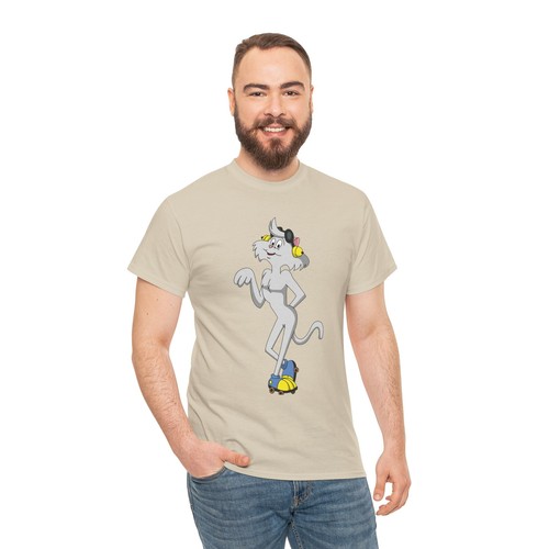 Vintage Wordsworth Cat T-Shirt, Heathcliff Cartoon Shirt, Roller Skate Cat Tee - Picture 34 of 118