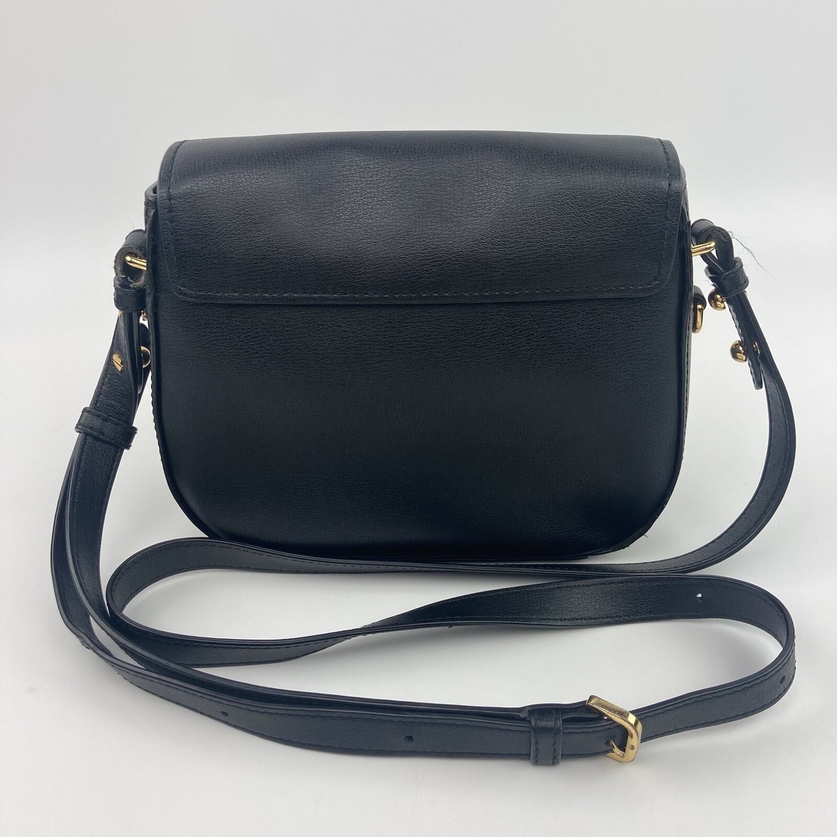Authentic Marc Jacobs New York Mini Rider Flap Crossbody Bag Black
