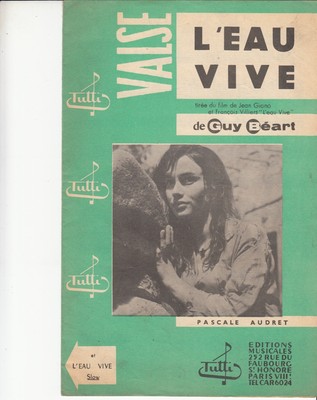 Livret Partition Guy Beart L Eau Vive Pascale Audret Ebay