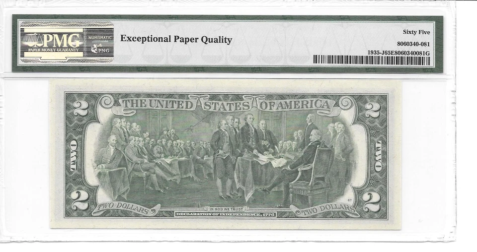 1976 Kansas City $2 FRN (JA Block) PMG 65 EPQ Gem Uncirculated - Image 2 of 4