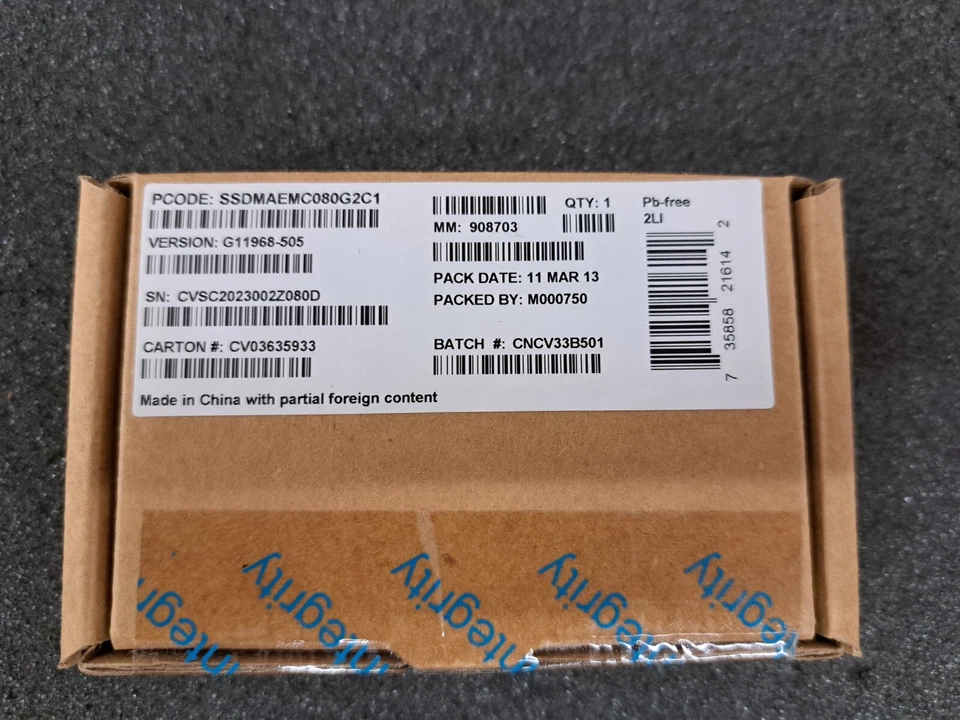 New, Intel, SSDMAEMC080G2C1, SSD 310 Series 80 GB mSATA mini PCIe form factor - Image 2 of 4